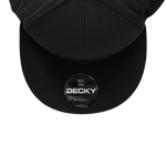 Decky 1098 - 7 Panel Flat Bill Hat, Snapback, 7 Panel High Profile Structured Cap - Picture 8 of 25