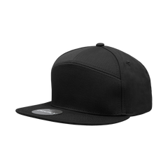 Decky 1098 7 Panel Flat Bill Hat, Snapback, 7 Panel High Profile Structured Cap - CASE Pricing - 