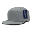 Decky 1098 7 Panel Flat Bill Hat, Snapback, 7 Panel High Profile Structured Cap