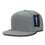 Decky 1098 - 7 Panel Flat Bill Hat, Snapback, 7 Panel High Profile Structured Cap - Picture 24 of 25