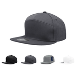 Decky 1098 - 7 Panel Flat Bill Hat, Snapback, 7 Panel High Profile Structured Cap - Picture 1 of 25