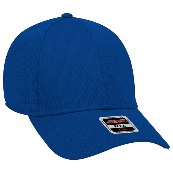 Otto Flex, 6 Panel Low Pro Baseball Cap, Stretchable Polyester Pro Mesh Hat - 11-1168