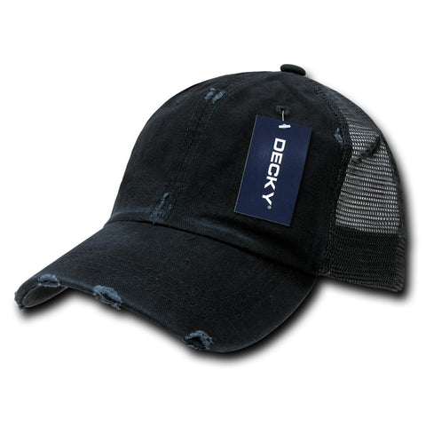 Decky 110 - 6 Panel Low Profile Relaxed Vintage Trucker Cap
