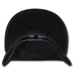 Decky 1100 Velvet Visor Snapback Hat, 6 Panel Velvet Flat Bill Cap
