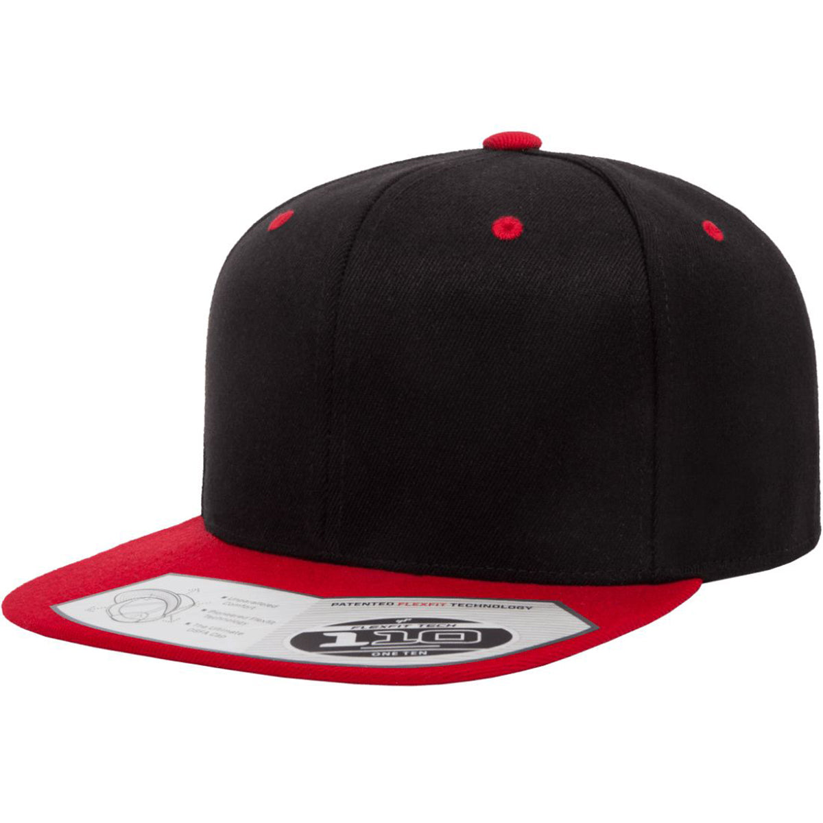 Flexfit 110® Premium Snapback Hat, Flat Bill - 110F, 110FT – The