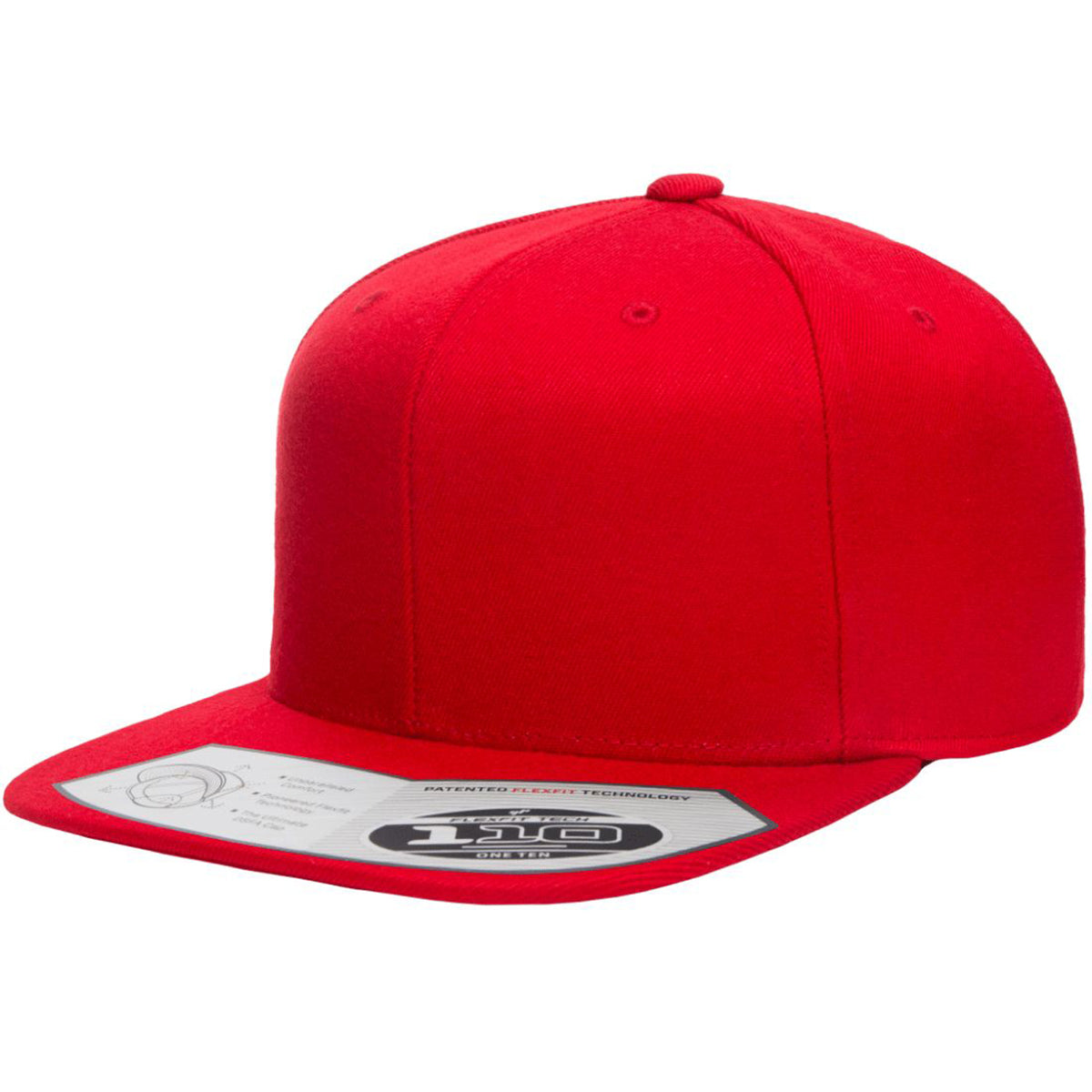 Flexfit 110® Premium Snapback Hat, Flat Bill - 110F, 110FT – The