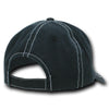Decky 111 6 Panel Low Profile Relaxed Contra-Stitch Dad Hat, Contrast Stitch Cap
