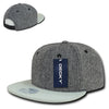Decky 1114 Suede Bill Snapback Hat Flat Bill Cap