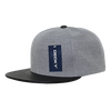Decky 1115 Melton Vinyl Snapback, 6 Panel Vinyl Flat Bill Cap
