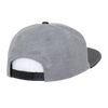 Decky 1115 Melton Vinyl Snapback, 6 Panel Vinyl Flat Bill Cap