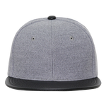 Decky 1115 Melton Vinyl Snapback, 6 Panel Vinyl Flat Bill Cap - CASE Pricing