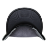 Decky 1115 Melton Vinyl Snapback, 6 Panel Vinyl Flat Bill Cap