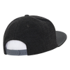 Decky 1115 Melton Vinyl Snapback, 6 Panel Vinyl Flat Bill Cap