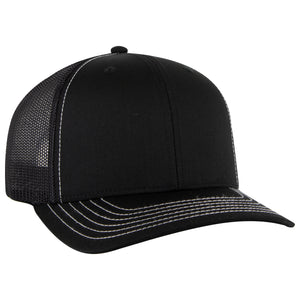Otto Cap 112-1 - 6 Panel Mid Profile Mesh Back Trucker Hat - 112 - 