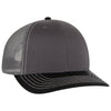 Otto Cap 112-1 - 6 Panel Mid Profile Mesh Back Trucker Hat - 112