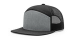 Richardson 7-Panel Trucker Snapback Hat, Flat Bill - 168 - Lot of 12 Hats (1 Dozen) - Picture 6 of 16
