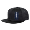 Decky 1128 Mesh Jersey Snapback Hat, Flat Bill Cap