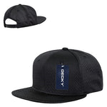 Decky 1128 - Mesh Jersey Snapback Hat, Flat Bill Cap - Picture 5 of 14