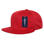 Decky 1128 - Mesh Jersey Snapback Hat, Flat Bill Cap - Picture 12 of 14
