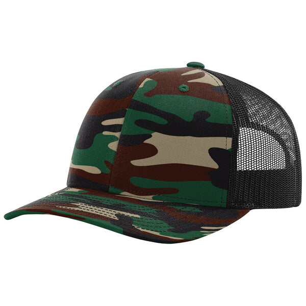 Lot of 12 Hats Richardson 112P Printed Trucker Hat Snapback Cap