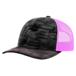Richardson 112P Printed Trucker Hat Snapback Cap - Picture 35 of 63