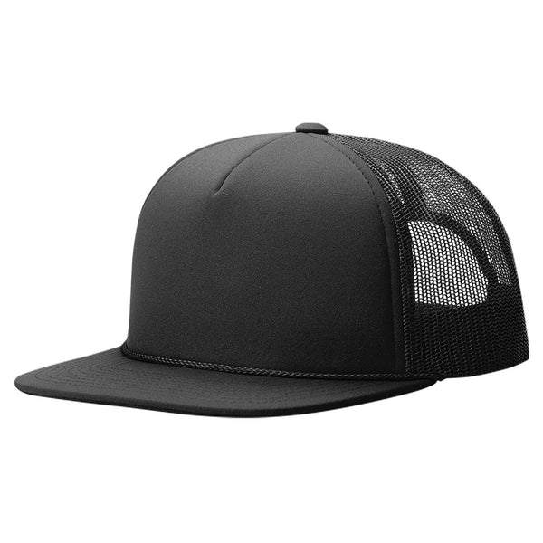 Richardson 113 - Foamie Trucker Hat, Flat Bill Foam Trucker