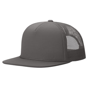 Richardson 113 - Foamie Trucker Hat, Flat Bill Foam Trucker - 