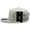 Decky 1132 5 Panel Heather Jersey Knit Cap Snapback Hat Flat Bill