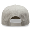 Decky 1132 5 Panel Heather Jersey Knit Cap Snapback Hat Flat Bill