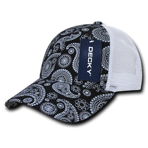 Decky 1144 Paisley Trucker Cap Snapback Hat - 