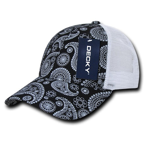 Decky 1144 Paisley Trucker Cap Snapback Hat