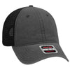 Otto 6 Panel Low Pro Mesh Back Trucker Hat, Garment Washed Pigment Dyed Dad Cap - 121-1202