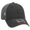 Otto 6 Panel Low Pro Mesh Back Trucker Hat, Garment Washed Pigment Dyed Dad Cap - 121-1202