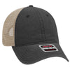Otto 6 Panel Low Pro Mesh Back Trucker Hat, Garment Washed Pigment Dyed Dad Cap - 121-1202