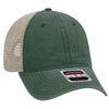 Otto 6 Panel Low Pro Mesh Back Trucker Hat, Garment Washed Pigment Dyed Dad Cap - 121-1202