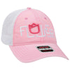 Otto 6 Panel Low Pro Mesh Back Trucker Hat, Garment Washed Pigment Dyed Dad Cap - 121-1202