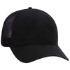Otto 6 Panel Low Pro Trucker Hat, Garment Washed Cotton Mesh Back Dad Cap - 121-858