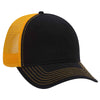 Otto 6 Panel Low Pro Trucker Hat, Garment Washed Cotton Mesh Back Dad Cap - 121-858