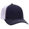 Otto 6 Panel Low Pro Trucker Hat, Garment Washed Cotton Mesh Back Dad Cap - 121-858