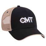 Otto 6 Panel Low Pro Mesh Back Trucker Hat, Cotton Flipped Edge Visor, Sandwich Bill Cap - 122-945