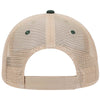 Otto 6 Panel Low Pro Mesh Back Trucker Hat, Cotton Flipped Edge Visor, Sandwich Bill Cap - 122-945