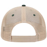 Otto 6 Panel Low Pro Mesh Back Trucker Hat, Cotton Flipped Edge Visor, Sandwich Bill Cap - 122-945 - Picture 3 of 9