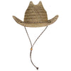 Otto 129-1326 - Straw Cowboy Hat with Adjustable Cord - 129-1326