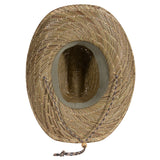 Otto 129-1326 - Straw Cowboy Hat with Adjustable Cord - 129-1326