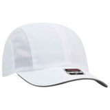 Otto Reflective 6 Panel Running, Sport Hat, Polyester Cap with Reflective Sandwich Visor - 133-1240