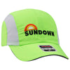 Otto Reflective 6 Panel Running, Sport Hat, Polyester Cap with Reflective Sandwich Visor - 133-1240
