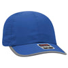 Otto Reflective 6 Panel Running, Sport Hat, Polyester Perforated Back w/ Reflective Trim Visor - 133-1258