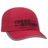Otto Reflective 6 Panel Running, Sport Hat, Polyester Perforated Back w/ Reflective Trim Visor - 133-1258