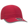 Otto Reflective 6 Panel Running, Sport Hat, Polyester Perforated Back w/ Reflective Trim Visor - 133-1258