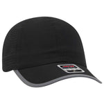Otto Reflective 6 Panel Running, Sport Hat, Polyester Perforated Back w/ Reflective Trim Visor - 133-1258 - Picture 1 of 16